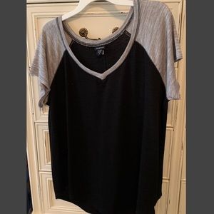 Black & Grey Torrid T Shirt Size 2